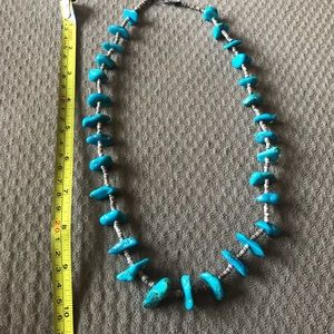 Vtg turquoise Heishi necklace